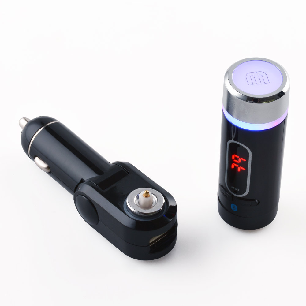 FM Transmitter Bluetooth Radio Adapter InCar Vehicle With Cigarette